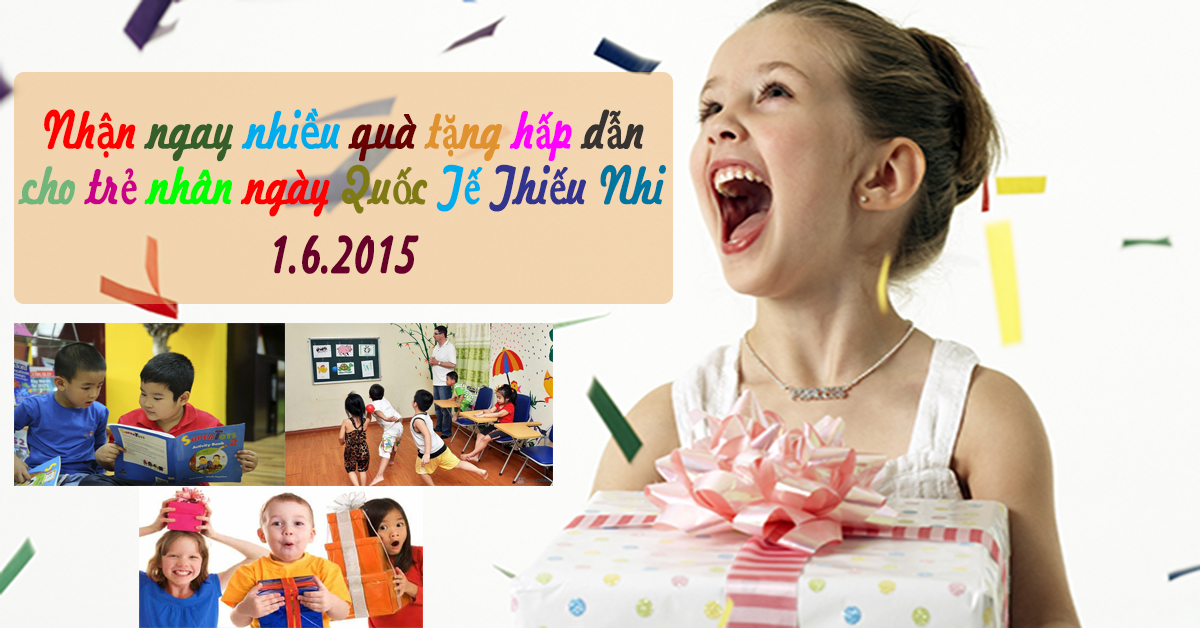 nhận quà cho trẻ nhân ngày quốc tế thiếu nhi 1.6.2015