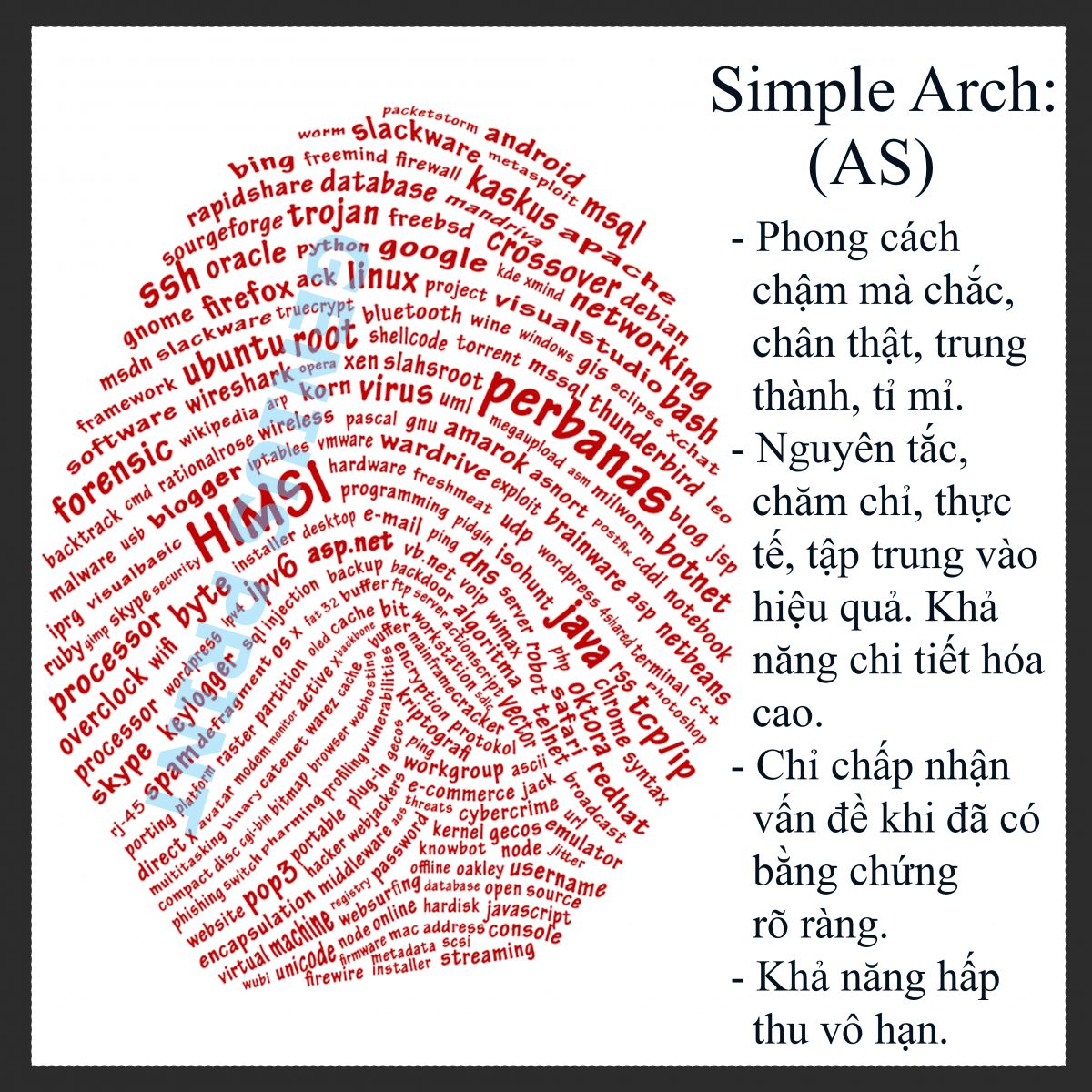 chủng vân tay simple arch