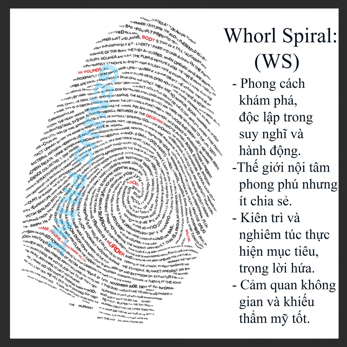 chủng vân tay whorl spiral